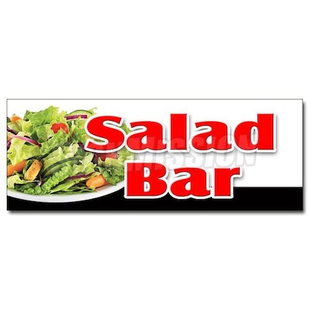 SALAD BAR DECAL Sticker Dressing Restaurant Buffet Salad Vegetables